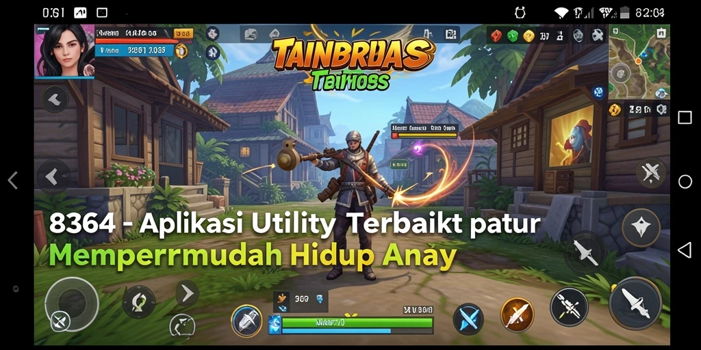Tampilan antarmuka intuitif aplikasi Utility 8364.