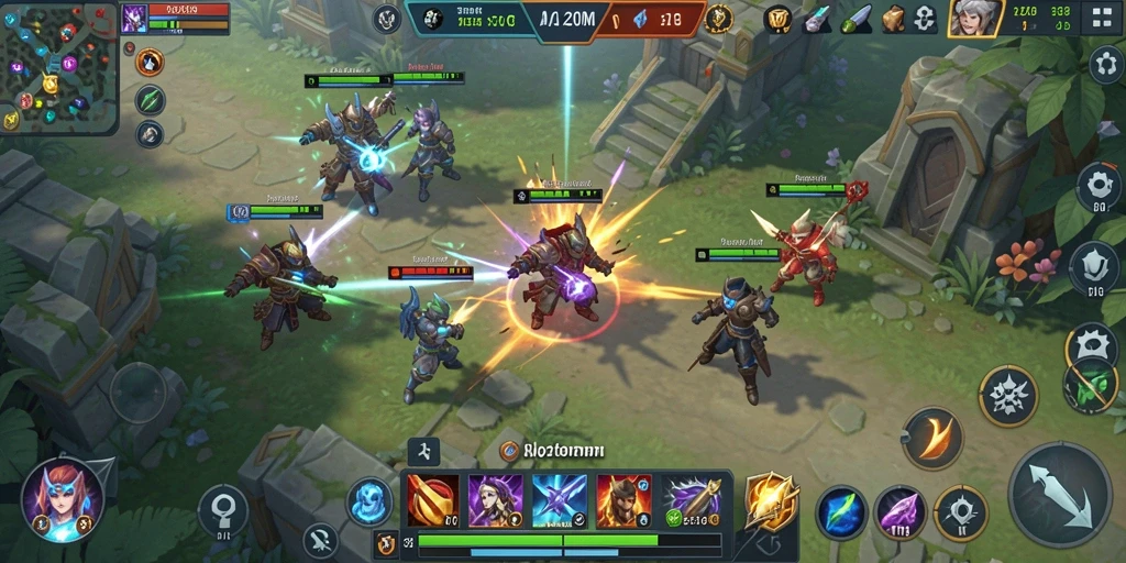 Tampilan gameplay A200M dengan strategi SLG yang intens.