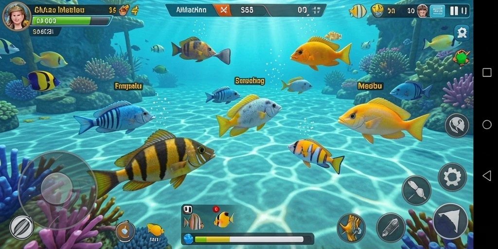 Gameplay seru menangkap ikan di AA62.