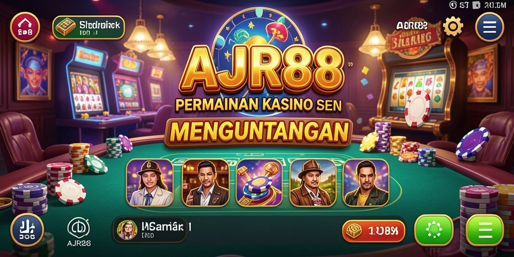 Tampilan gameplay AJR88 yang mengesankan dengan fitur kasino yang menarik.