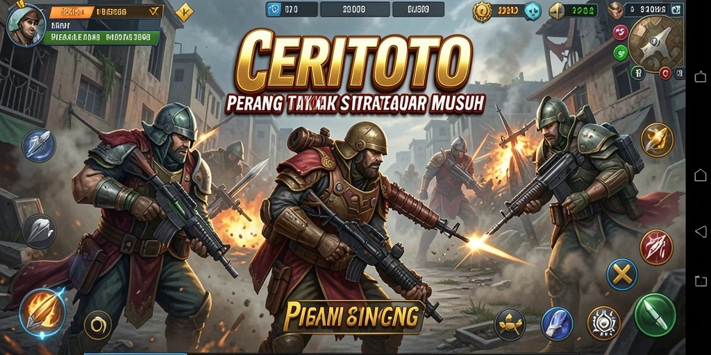 Tampilan mendebarkan dari pertempuran strategi di CERITOTO.