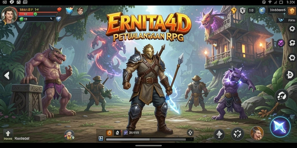 Tampilan gameplay seru dalam petualangan RPG ERNITA4D.