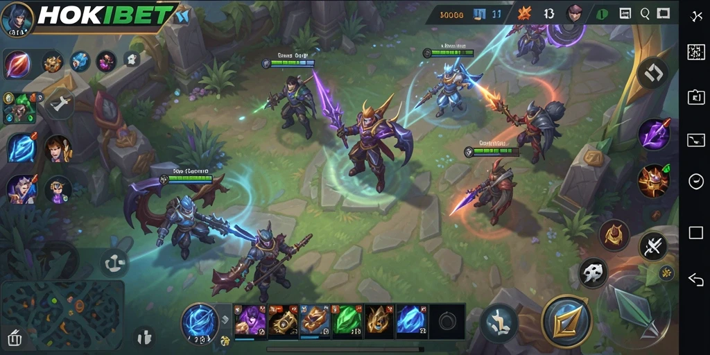 Gameplay seru HOKIBET dalam pertempuran MOBA yang mendebarkan.