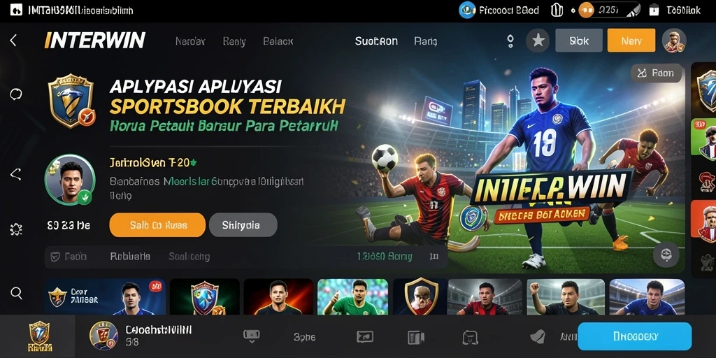 Tampilan menarik dan gameplay seru dalam aplikasi Sportsbook INTERWIN.