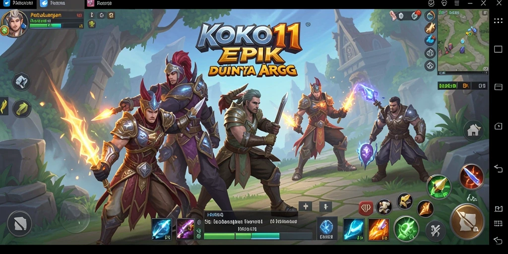 Tampilan gameplay ARPG yang mendebarkan dan penuh aksi di KOKO11.
