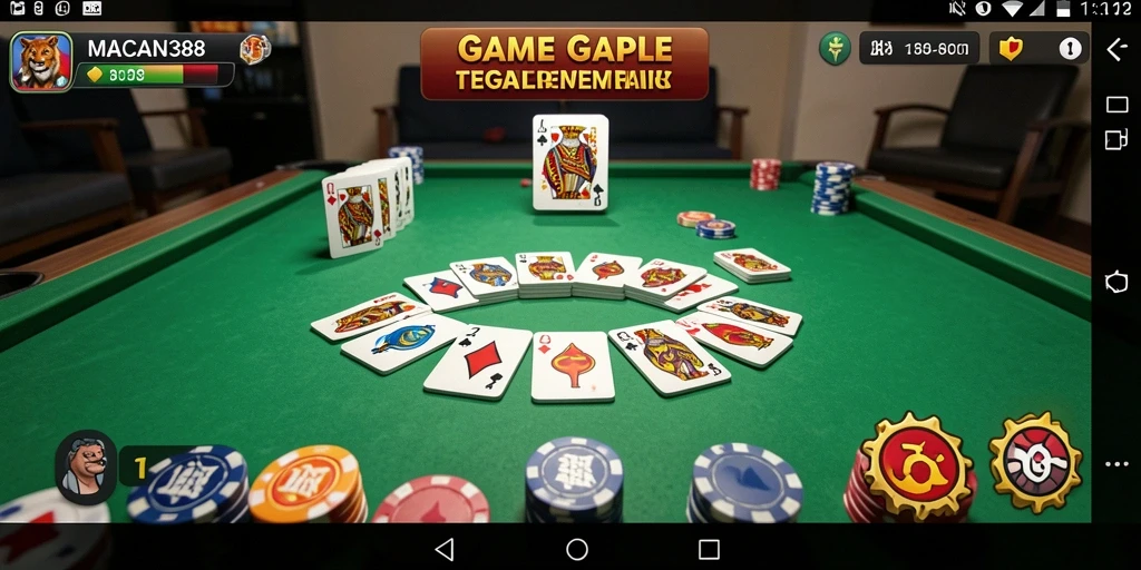 Screenshot gameplay Gaple di MACAN388 yang menarik.