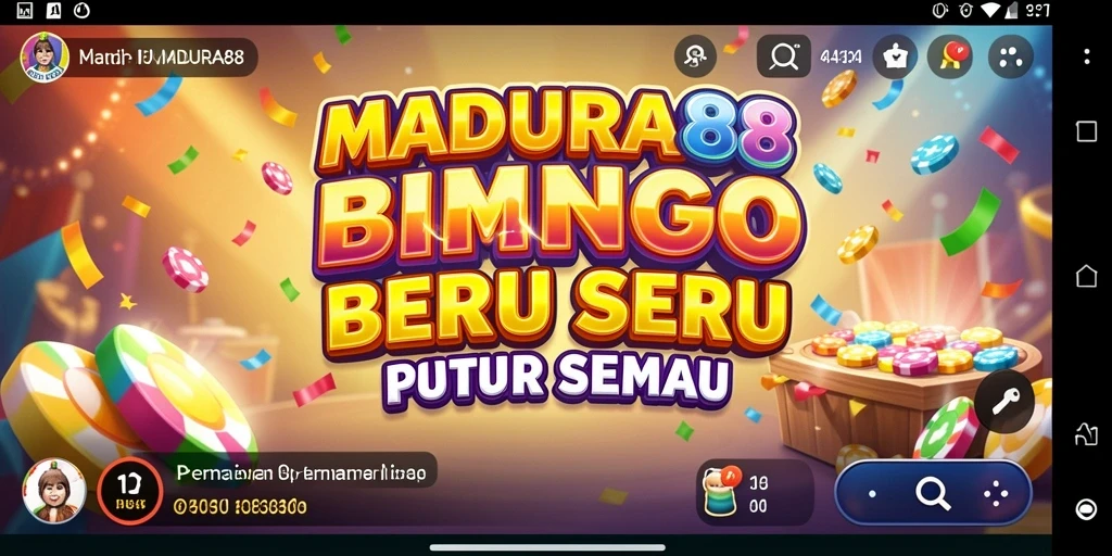 Screenshot gameplay <strong>MADURA88</strong> yang menampilkan pengalaman Bingo seru dan interaktif.