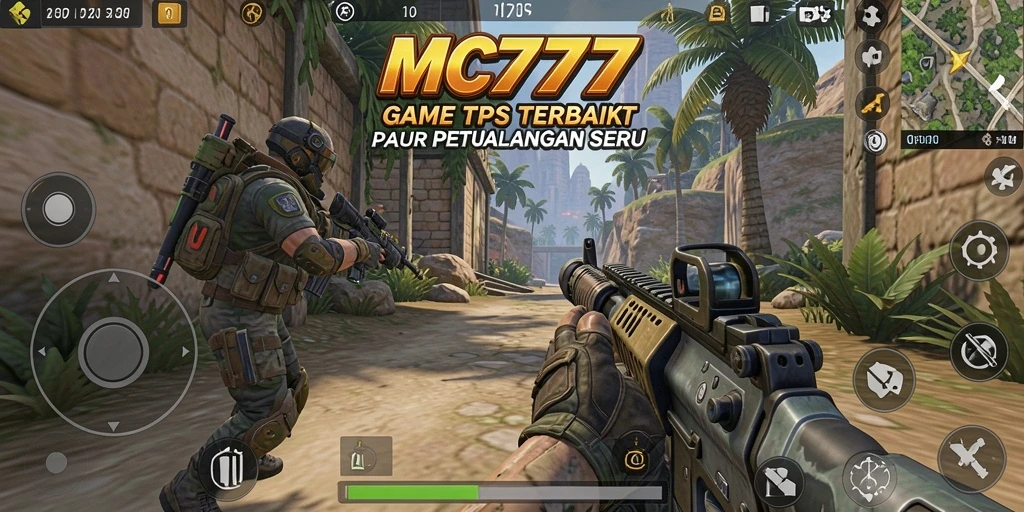 Gameplay MC777 dengan aksi seru di dunia TPS.