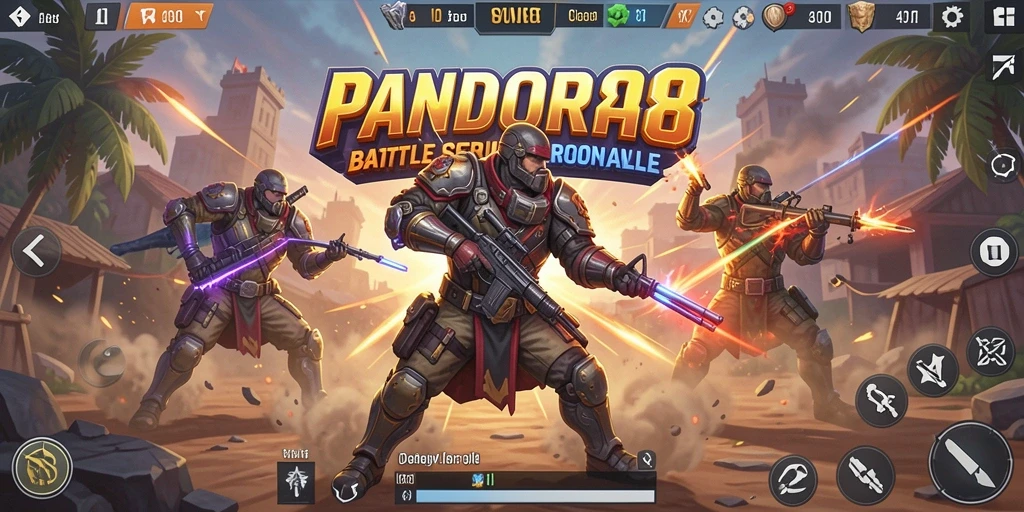 Tampilkan aksi intens dalam pertarungan Battle Royale PANDORA88.
