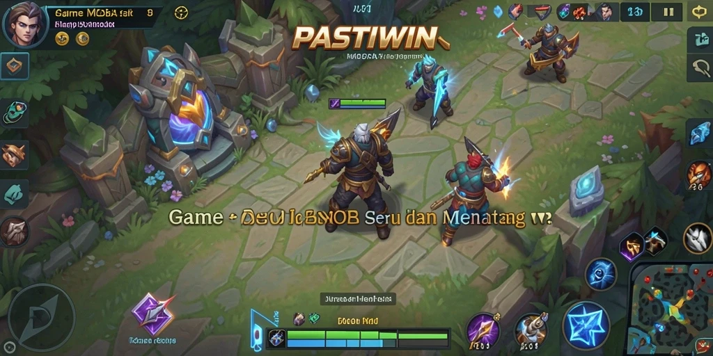 Tangkapan layar PASTIWIN menampilkan aksi seru dalam pertarungan MOBA.