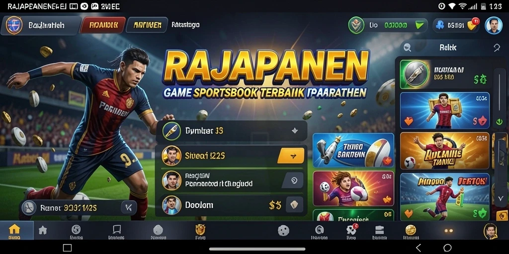 Tampilan gameplay sportsbook yang menarik di RAJAPANEN.
