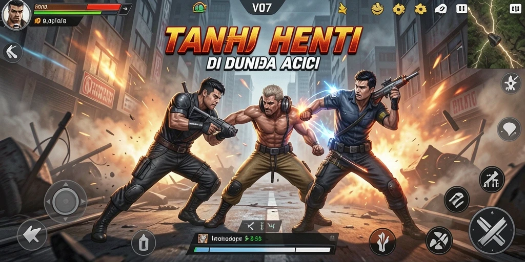 Menampilkan gameplay V07 yang seru dan penuh aksi.